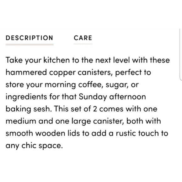 Uncommon James Copper Canister Set - Picture 2 of 3